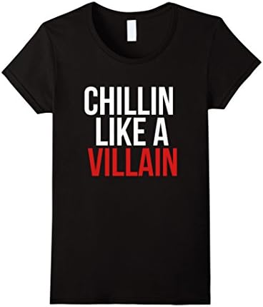 Women's Chillin Like A Villain Shirt XL Black