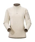 IMAGE OF Arc'teryx Covert Zip Neck Pullover - Women's Basmati, M