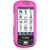 Crystal Hard Solid HOT PINK Cover Case for Samsung Highlight SGH-T749 T-Mob ....