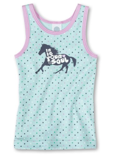 Sanetta M&auml;dchen Unterhemd, Tierdruck Shirt Pferd 331657, Gr. 92, Blau(5631 malibu) Preisvergleich