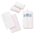 Gerber Flannel Burp Cloths - 4 pack - Girl's Colors