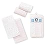 Gerber Flannel Burp Cloths - 4 pack - Girl's Colors