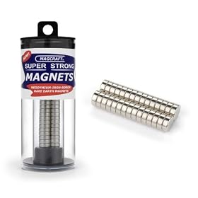 Magcraft NSN0573 3/8-Inch by 1/8-Inch Rare Earth Disc Magnets, 30-Pack