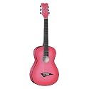 Dean Playmate Mini Acoustic Guitar, Pinkburst with Gig Bag, 3/4-Size