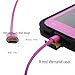 Hi-mobiler® High Speed 10ft USB 2.0 a Male to Micro B Cable with Gold-plated Connectors for Samsung Lg HTC and Other Tablet Smartphone (Hot Pink)