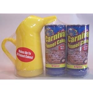 Carnival Funnel Cake Maker Mix 2 Pack & Pitcher Set