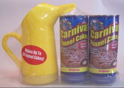 Carnival Funnel Cake Maker Mix 2 Pack & Pitcher Set