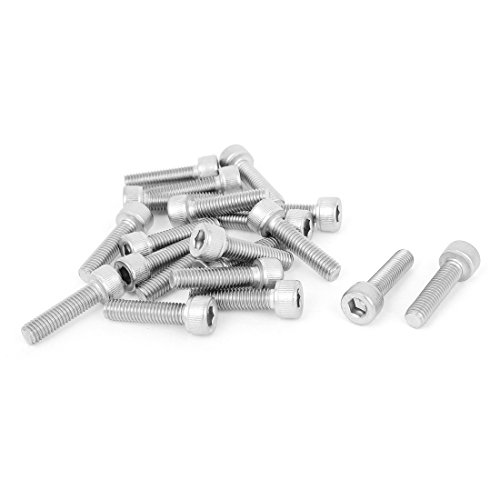 M5x20mm Stainless Steel Hex Socket Cap Screws Head Machine Bolts 20pcs