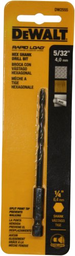 DEWALT DW2555 5/32-Inch Hex Shank Drill Bit