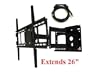 Samsung LCD/PLASMA/LED 32"~52" Compatible Swivel Wall Mount **Free Hdmi Cable**