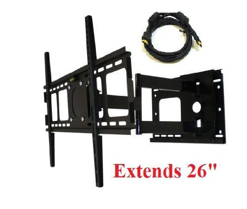 3-Way Articulating Tilt/Swivel Wall Mount For Samsung LED UN55B8500, UN46B8500, UN55B8000, UN46B8000, UN55B7100, UN46B7100, UN55B7000, UN46B7000, UN40B7000, UN40B6000, UN46B6000, UN55B6000 **FREE 6ft HDMI CABLE**