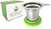 BetterBlend Tea Infuser Stainless Steel - Brew-in-Mug Tea Strainer for Loose Leaf Tea - Fine Tea Filter for Single Mug and Teapot with Silicone Rimmed Lid
