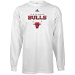 adidas Chicago Bulls White True Long Sleeve T-shirt