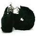 Golden Triangle Plush Love Cuffs, Black