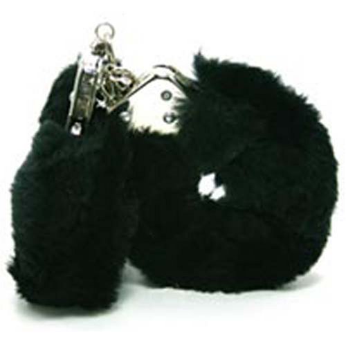 Golden Triangle Plush Love Cuffs, Black