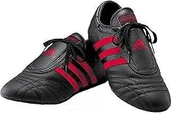 ADIDAS SM II TAEKWONDO SHOES - BLACK W/ RED STRIPES