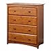 Stork Craft Beatrice 4 Drawer Chest, Oak