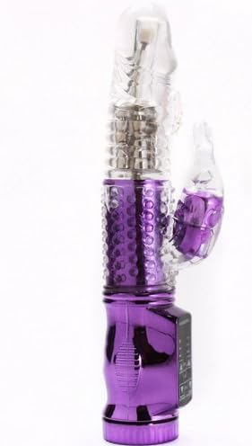 Baisheng Toys Adult Toys 8 Inch Waterproof Thrusting Jack Rabbit Bees Butterfly Vibe Rotating Swan Bibes 360 Degrees Dual Stimulator Massager Multi Speed Electric Vibration Massager Bullet Wand Clitorial Stimulation Powerful Female Masturbate Toy G-spot Stimulators for Women Couples Random Color (Sex Fish Style)
