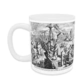 Amerigo Vespucci (1454-1512) (engraving) (b/w photo) by Jan van der Straet - Mug - Standard Size