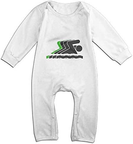 Posit Baby's Swimming Boys Girls Kids Creeper Romper Bodysuits Jumpsuits Size 24 Months US White