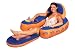 Flip N\' Fold Pool Lounge in Blue and Orange