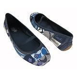 AUTHENTIC COACH JESSIE INDIGO SIGNATURE PATCHWORK BALLET FLATS