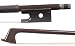 Glasser Standard 4/4 Violin Brown Fiberglass Bow with White Hair