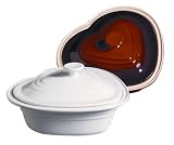 Le Creuset ハートデッシュ蓋付 ホワイト 910006-25-01