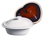 Le Creuset 2-1/5-Quart Covered Heart Dish, White