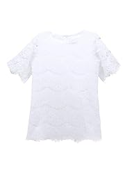 Toddler Short Sleeves Lace Party Dress 