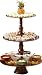 Shastra 18-Inch Diameter Copper 3-Tier Serving Tray
