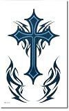 Blue Cross Temporary fake Tattoo 41WJ50liH6L. SL160 Blue Cross Temporary fake Tattoo