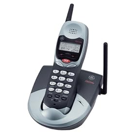 GE 27938GE6 2.4 GHz Analog Cordless Phone with Caller ID (Black)