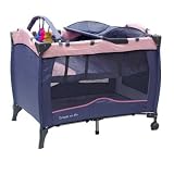 Dream on Me Fullsize Play Yard with Changing Table - Pink