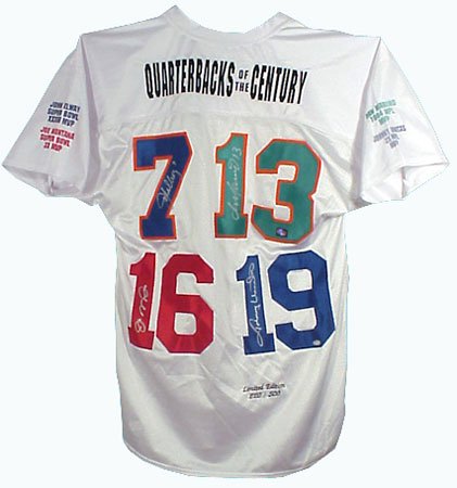 Buy Quarterbacks of the Century Hand Signed Jersey by Executive Sports Memorabilia, Inc