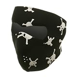 Full Face Mask-White Skull W11S23D
