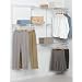 ClosetMaid 2886 ShelfTrack 5-to-6-Foot Closet Organizer with SuperSlide Shelving, White