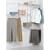 ClosetMaid 2886 ShelfTrack 5-to-6-Foot Closet Organizer with SuperSlide Shelving, White