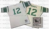 1968 New York Jets Authentic Throwback NFL White Jersey From Mitchell and Ness, With #12 And 'Namat