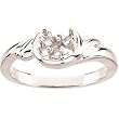 14K White Gold Mother's Ring - 3 Gemstone -- YOU CHOOSE THE COLORS!