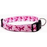 Pink and White Butterflies Small Designer Dog Collar