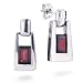 Sterling Silver 7X5 Garnet Earring