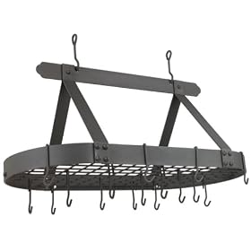 <b>Old Dutch 36-by-18-Inch Oval Pot Rack, Graphite</b>