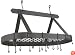 Old Dutch 36-by-18-Inch Oval Pot Rack, Graphite