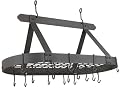 Old Dutch 36-by-18-Inch Oval Pot Rack, Graphite