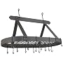 Old Dutch 36-by-18-Inch Oval Pot Rack, Graphite