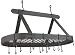 Kitchen & Housewares : Old Dutch 36-by-18-Inch Oval Pot Rack, Graphite