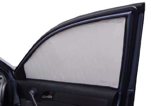 SIDE WINDOW Front Seat Set/2 Sunshades for Ford Escape With Rearview Mirror Sensor 2013 2014 2015 2016 Heatshield Custom-fit Sunshade #1380S-A