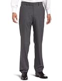Louis Raphael Luxe 100% Worsted Wool Modern Fit Flat Front Dress Pant,Charcoal,30x30