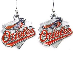 MLB Baltimore Orioles Cast Dangle Earrings